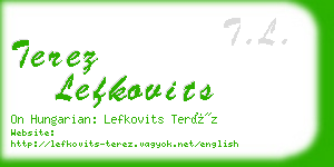 terez lefkovits business card
